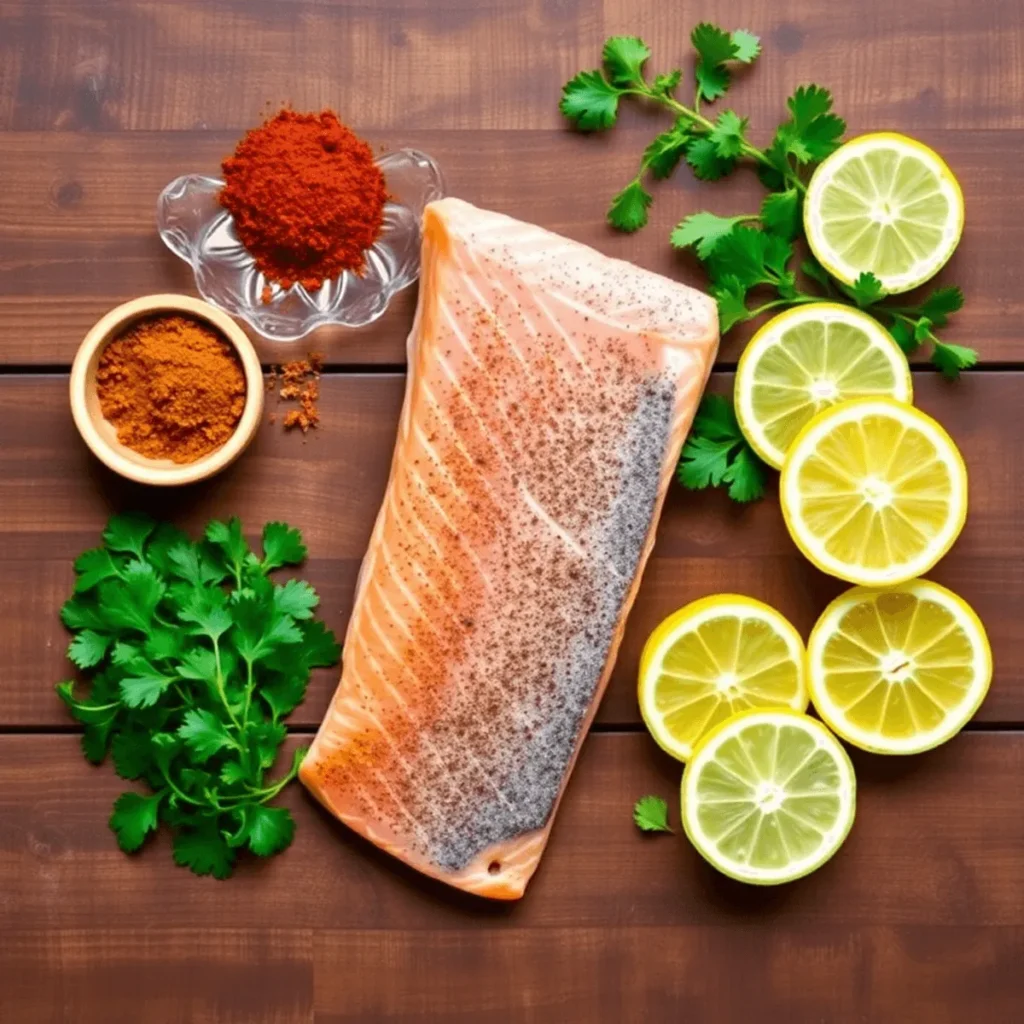 Moroccan salmon starts with selecting premium ingredients